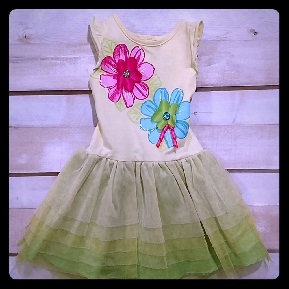 SWEET HEART ROSE SZ4 FLOWER DRESS